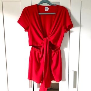 Princess Polly | Sweet Sahara Tie Front Playsuit